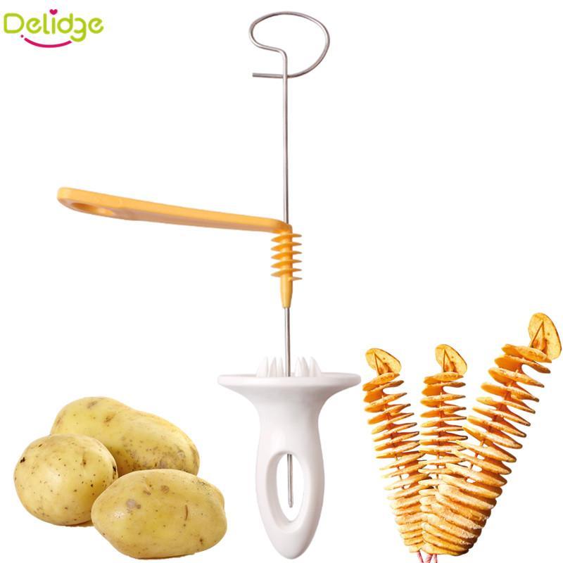 Spiral fries cutter, This professional Ribbon potato slicer…