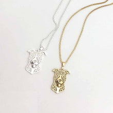 Puppy Dog Pitbull Pendant Necklace