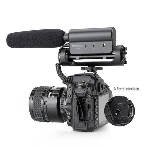 Takstar SGC-598 Photography Shotgun MIC Microphone for Nikon Canon DSLR Camera