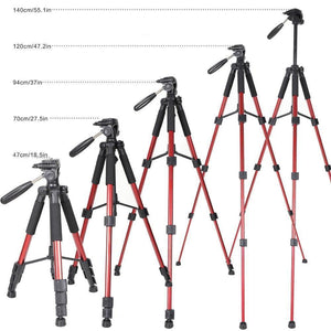 Portable Travel Aluminum Camera Tripod & Pan Head for SLR DSLR