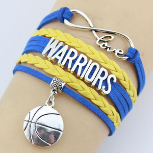Infinity Love Golden State Basketball Bracelet