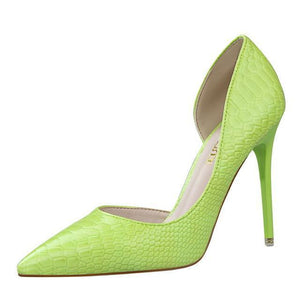 Leather 10CM Thin Heel Stiletto