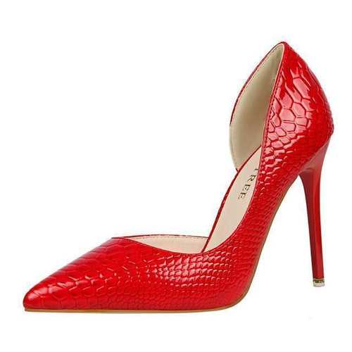 Leather 10CM Thin Heel Stiletto