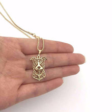 Puppy Dog Pitbull Pendant Necklace