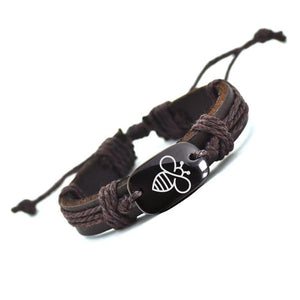 Bee Leather Bracelet