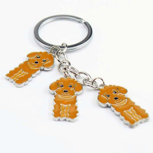 Poodle key chain