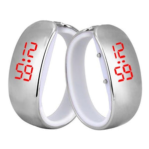 Sport Unisex Women Ladies Sport LED Plating Waterproof Bracelet Resistant Alarm Wristwatches Outdoor Digital Wrist Watch