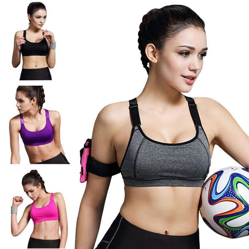 Hot Selling 2016 New women Soft Top Sports Vest Gym Fitness Sports Bra popular Tank Tops Stretch Sports Bra Sportswear