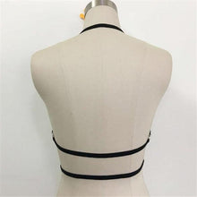 Alluring Women HarnessYoga Bra Elastic Cage Sport  Bra Strappy Hollow Out Bra #YL