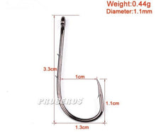 Lot 100pcs Bait Holder Hook Jig Big Fishing Hooks Black HIgh Carbon Steel Fishook