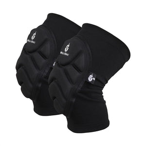A Pair of WOLFBIKE Unisex Men Women Cycling Skiing Goalkeeper Soccer Football Volleyball Extreme Sports Protective Knee Pads Kneepads Knee Protector (Black)