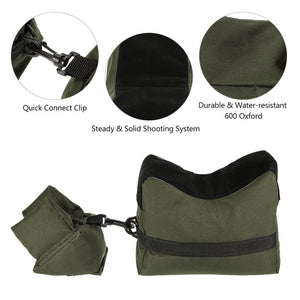 Front & Rear Shooting Bench Rest Bags Rest Range Target Bench Unfilled Stand Hunting Tactical Accessories
