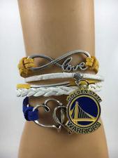 Infinity Love Golden State Basketball Bracelet Warriors logo